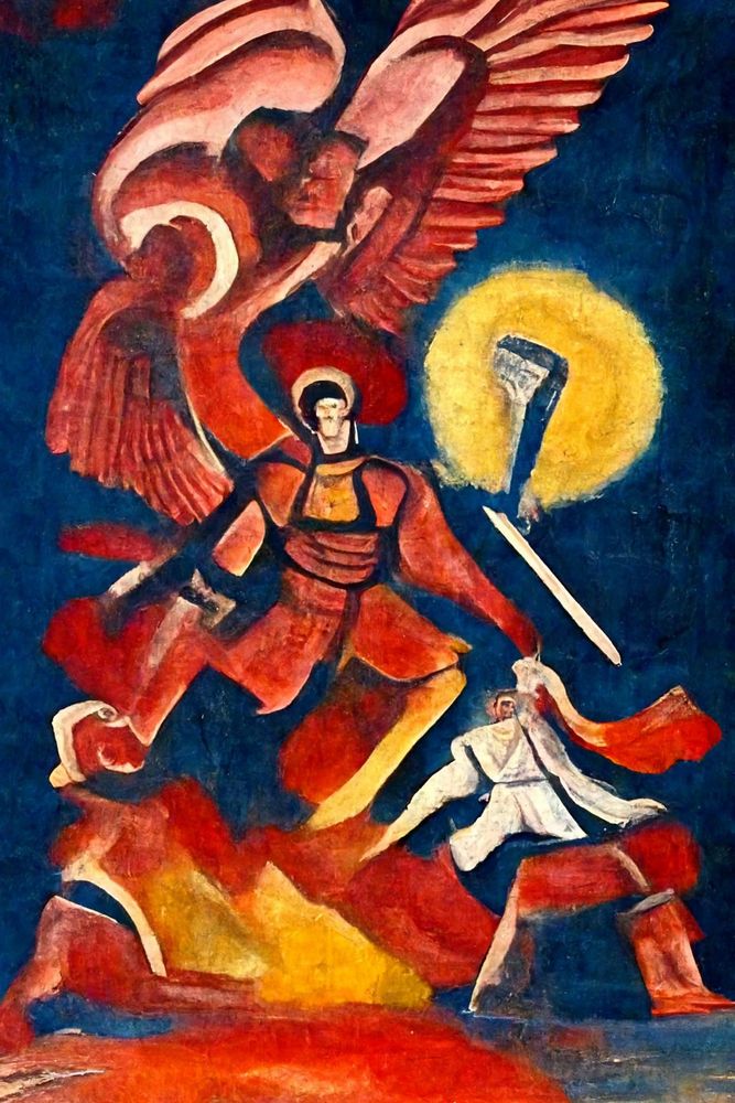 Michael Defeating Satan 2